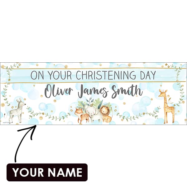 Personalised Birthday Banner - Christian Background For Theme