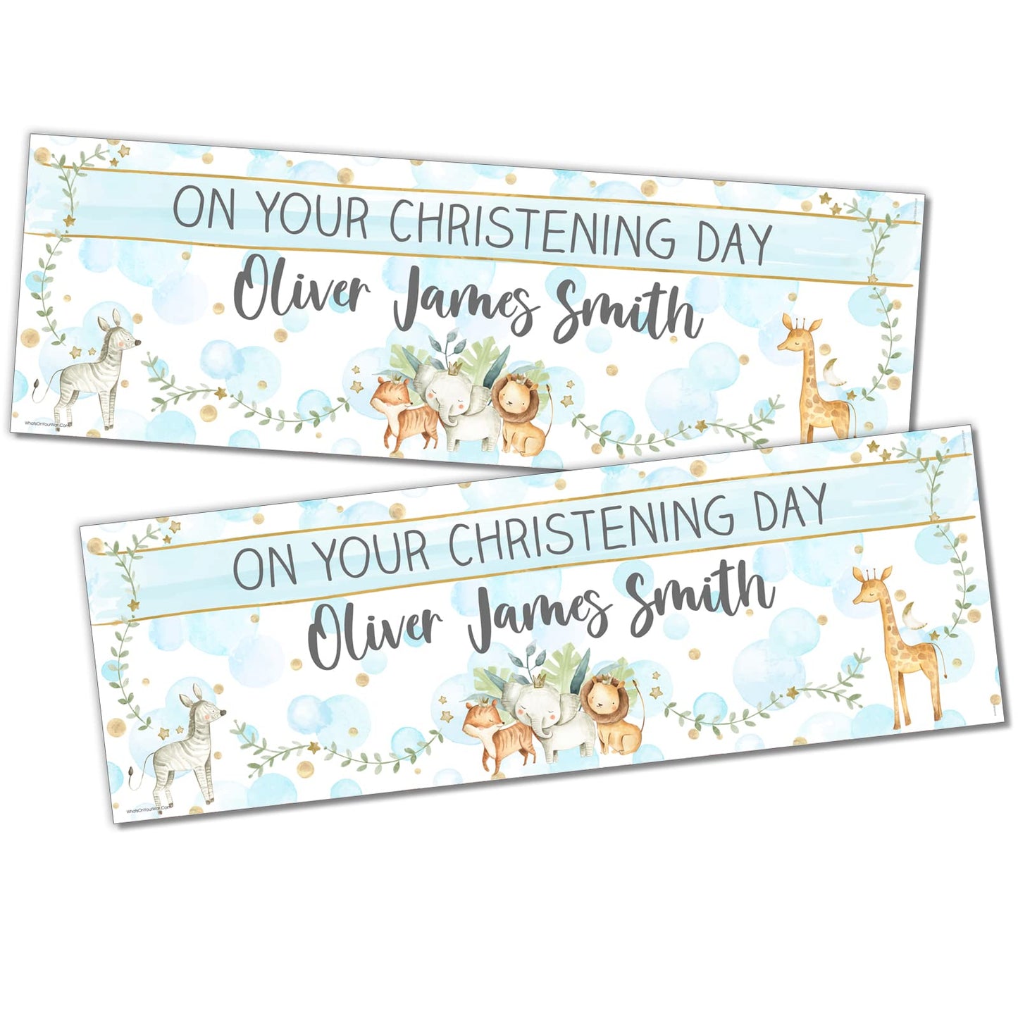 Personalised Birthday Banner - Christian Background For Theme