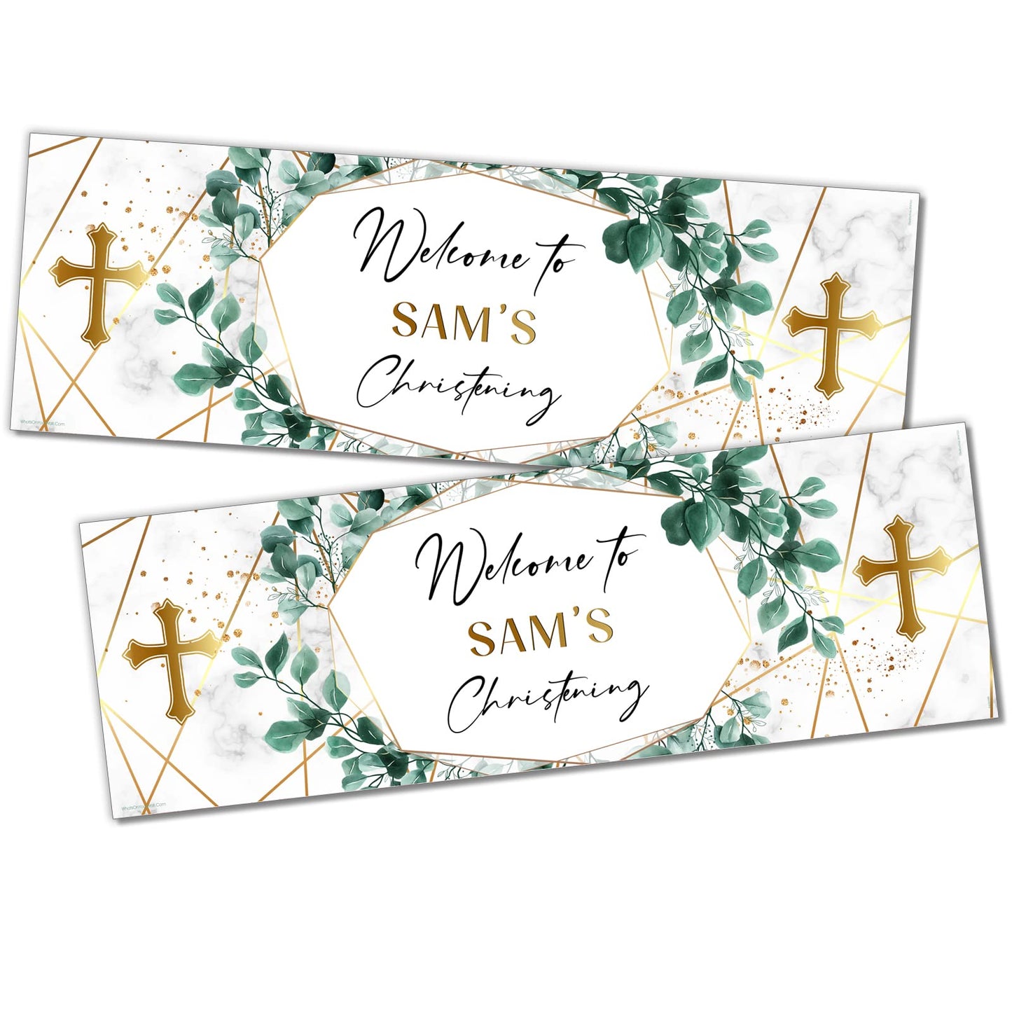 Personalised Birthday Banner - Christian Background For Theme