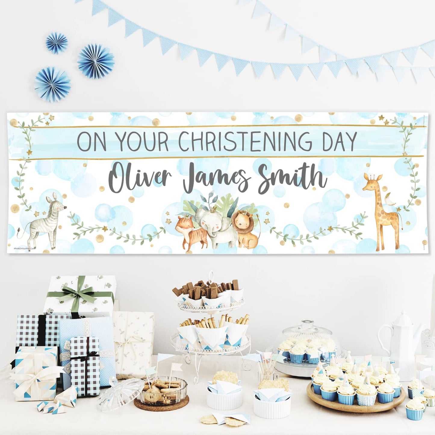 Personalised Birthday Banner - Christian Background For Theme