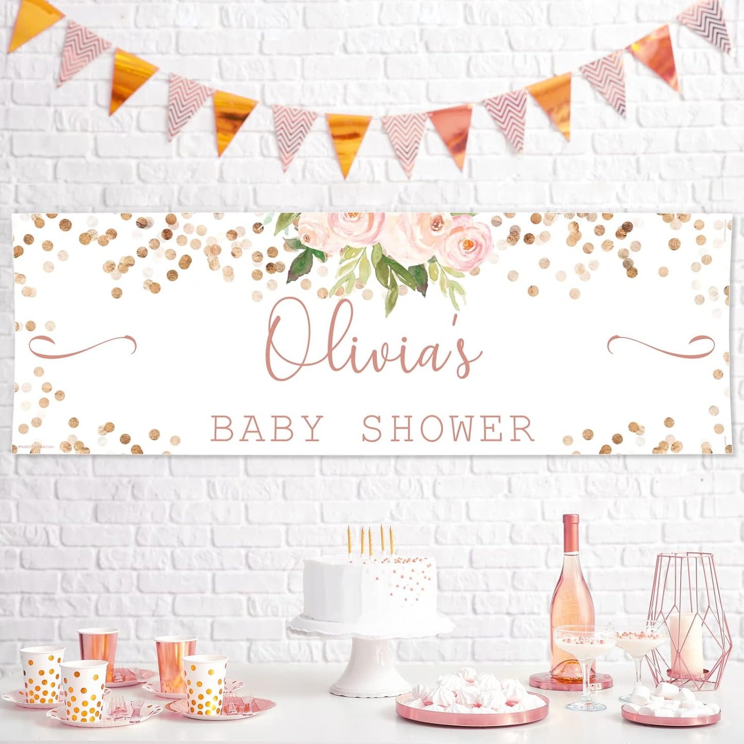 Personalised Baby Shower Banner - Customizable Theme