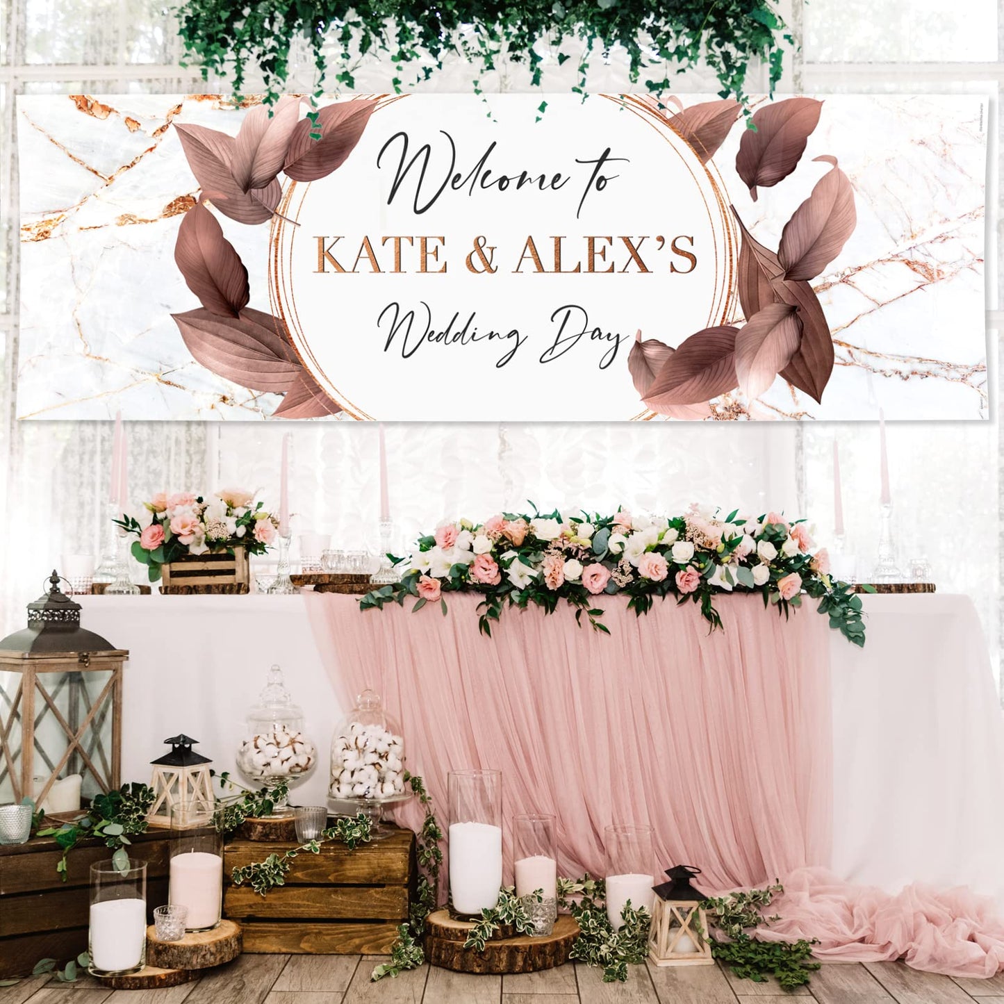 Personalised Wedding Banner - Wedding Background Theme