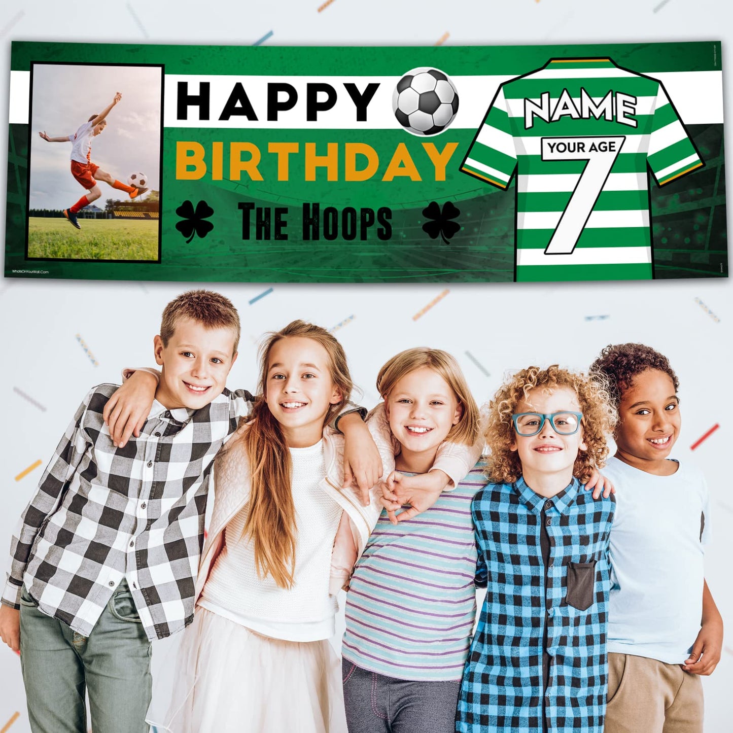 Personalised Birthday Banner - The Hoops Theme