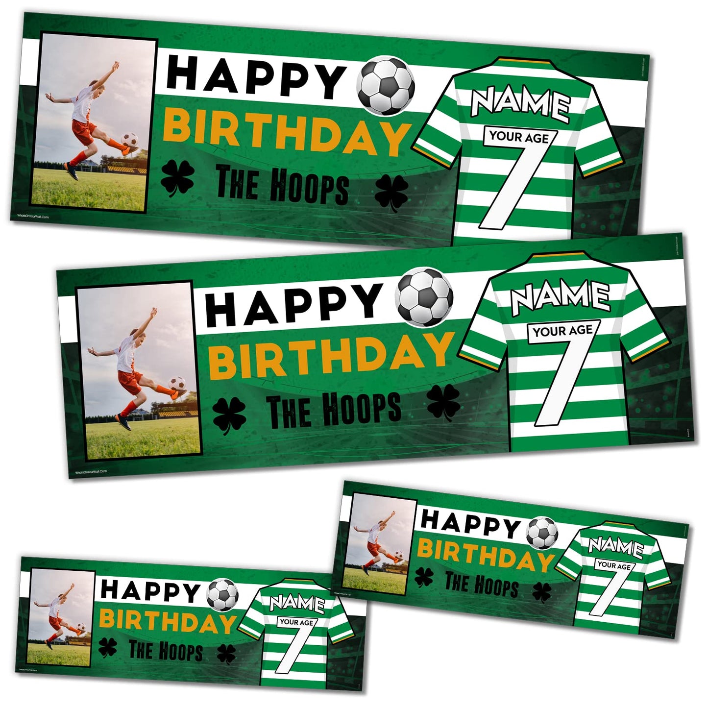 Personalised Birthday Banner - The Hoops Theme