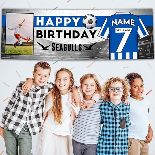 Personalised Birthday Banner - The Seagulls Theme Theme