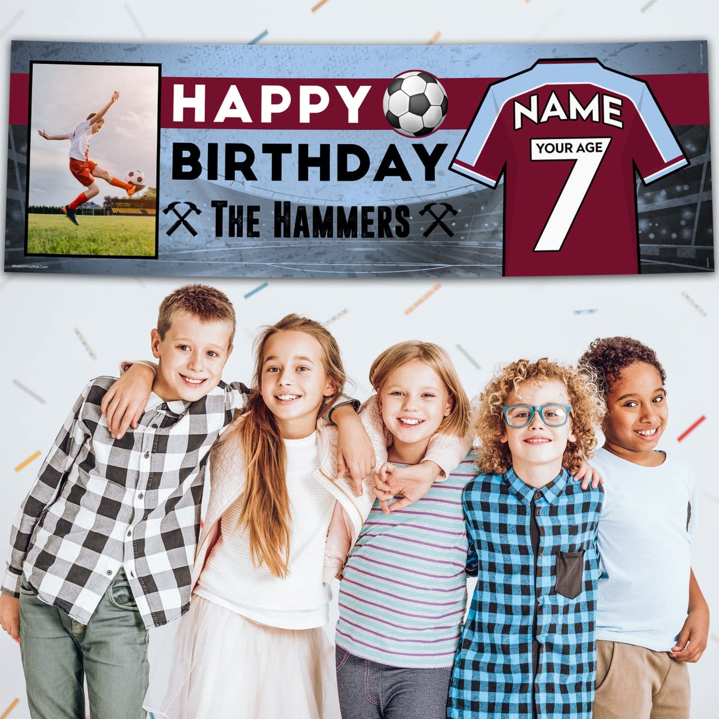 Personalised Birthday Banner - The Hammers Theme