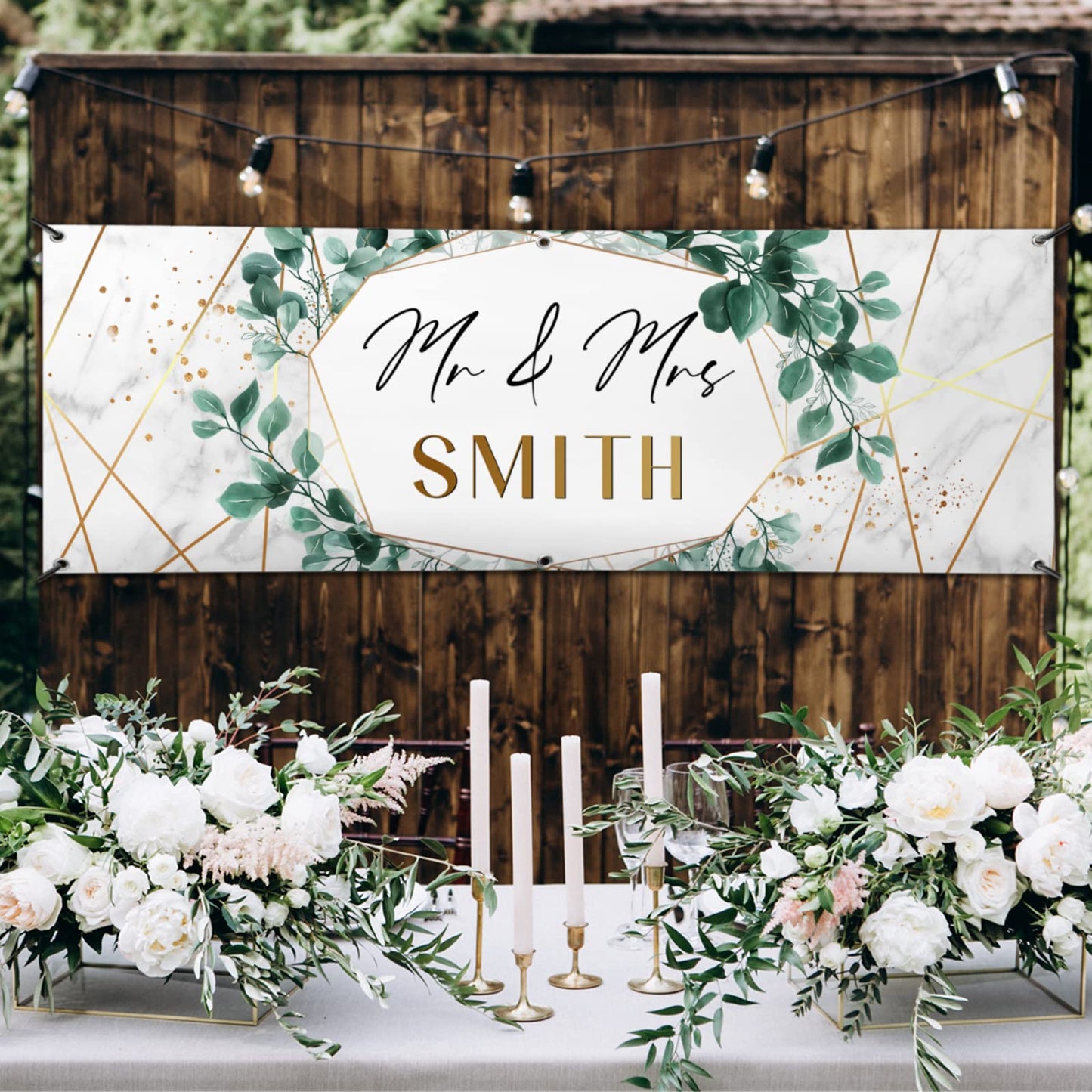 Personalised Wedding Banner - Wedding Background Theme