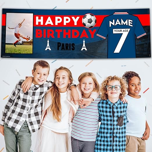 Personalised Birthday Banner - Paris Theme Theme